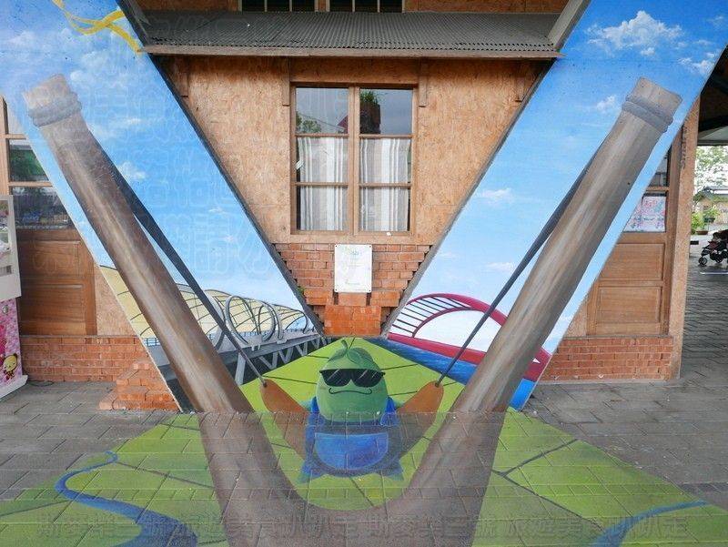 [宜蘭冬山] 2018宜蘭綠色博覽會 冬山老街3D彩繪牆 20180421-斯麥樂三號旅遊趴趴走